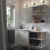 Набір меблів для ванної IKEA ENHET / TVALLEN білий 122x43x87 см (293.376.38)