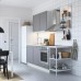Кухня IKEA ENHET белый 223x63.5x222 см (293.377.37)