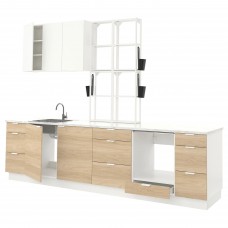 Кухня IKEA ENHET белый 323x63.5x241 см (293.378.60)