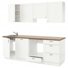 Кухня IKEA ENHET білий 243x63.5x222 см (293.378.84)