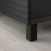 Комбінація шаф та стелажів IKEA BESTA чорно-коричневий 120x42x202 см (293.851.15)