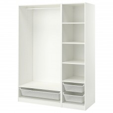 Гардероб IKEA PAX белый 150x58x201 см (293.856.72)