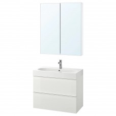 Набір меблів для ванної IKEA GODMORGON / BRAVIKEN білий 80 см (293.961.90)