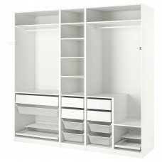 Гардероб IKEA PAX білий 250x58x236 см (293.962.51)