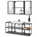 Комплект мебели для ванной IKEA ENHET / TVALLEN антрацит 140x43x65 см (294.063.54)