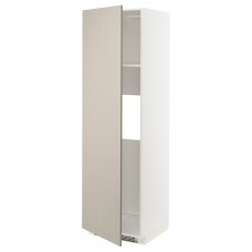 Высокий кухонный шкаф IKEA METOD белый бежевый 60x60x200 см (294.078.34)