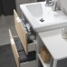 Набір меблів для ванної IKEA ENHET / TVALLEN під дуб білий 102x43x65 см (294.199.12)