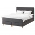 Континентальная кровать IKEA DUNVIK матраc VATNESTROEM темно-серый 180x200 см (294.251.83)