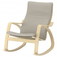 Крісло-гойдалка IKEA POANG березовий шпон світло-бежевий (294.292.56)