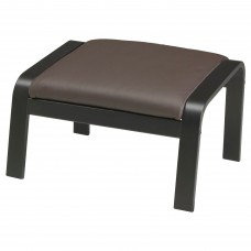 Підставка для ніг IKEA POANG чорно-коричневий темно-коричневий (298.291.17)