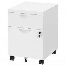 Комод з колесиками IKEA ERIK 2 ящики білий 41x57 см (301.518.08)