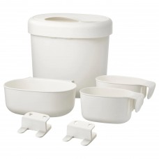Набір контейнерів для пеленального стола IKEA ONSKLIG 4 шт. білий (301.992.83)