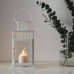 Подсвечник для формовой свечи IKEA BORRBY белый 28 см (302.701.42)