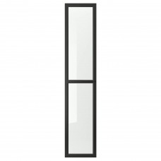 Стеклянная дверь IKEA OXBERG черно-коричневый 40x192 см (302.755.64)