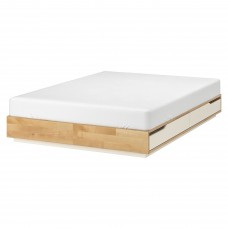 Каркас кровати IKEA MANDAL береза белый 140x202 см (302.804.81)