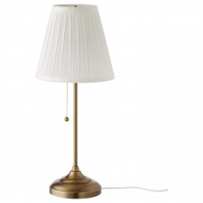 Лампа настольная IKEA ARSTID латунь белый (303.213.73)