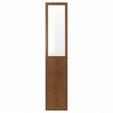 Стеклянные двери IKEA OXBERG коричневый 40x192 см (303.233.72)