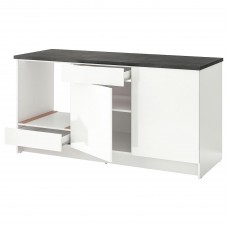 Напольный кухонный шкаф IKEA KNOXHULT глянцевый белый 180 см (303.268.08)
