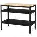 Стол-стеллаж IKEA BROR черный сосна 110x55 см (303.332.86)