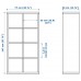 Стеллаж для книг IKEA KALLAX глянцевый серый 77x147 см (303.342.24)