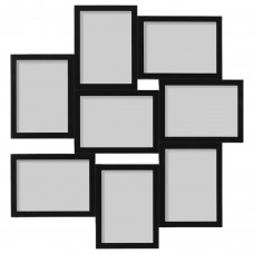Рамка для колажу на 8 фотографій IKEA VAXBO чорний 13x18 см (303.529.15)