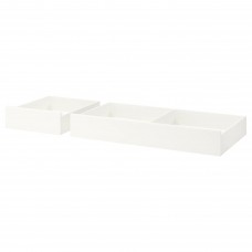 Ящик для постели под кровать IKEA SONGESAND 2 шт. белый 200 см (303.725.36)