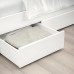 Ящик для постілі під ліжко IKEA SONGESAND 2 шт. білий 200 см (303.725.36)