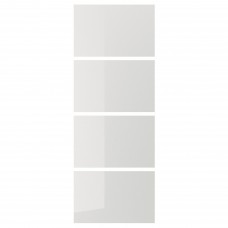 4 панели для рамы раздвижной двери IKEA HOKKSUND светло-серый 75x201 см (303.823.47)