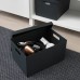 Коробка з кришкою IKEA TJENA чорний 25x35x20 см (303.954.77)