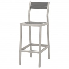 Барний стілець з спинкою IKEA SJALLAND темно-сірий (304.017.08)