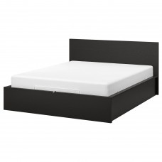 Ліжко IKEA MALM чорно-коричневий 140x200 см (304.047.97)