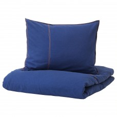Комплект постельного белья IKEA SANGLARKA темно-синий 150x200/50x60 см (304.269.97)