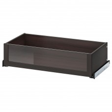 Шухляда IKEA KOMPLEMENT чорно-коричневий 75x35 см (304.340.92)