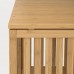 Відкрита шафа з розсувними дверима IKEA NORDKISA бамбук 120x123 см (304.394.76)
