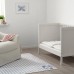Комплект дитячої постільної білизни IKEA RODHAKE орнамент кролик білий бежевий 110x125/35x55 см (304.401.73)