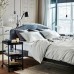 Каркас кровати с обивкой IKEA HAUGA серый 160x200 см (304.463.54)