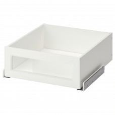 Шухляда з скляним фронтом IKEA KOMPLEMENT білий 50x58 см (304.470.23)