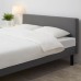 Каркас кровати с матрасом IKEA SVELGEN серый бежевый 140x200 см (304.473.96)