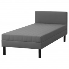 Каркас ліжка з матрацом IKEA SVELGEN сірий бежевий 90x200 см (304.526.51)