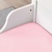 Простирадло на резинці IKEA LEN рожевий 80x130 см (304.652.91)