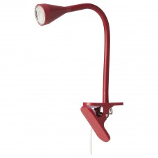 LED лампа с зажимом IKEA NAVLINGE темно-красный (304.672.52)