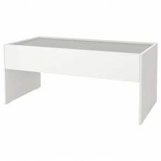 Столик з місцем для зберіганя IKEA DUNDRA білий сірий (304.724.99)