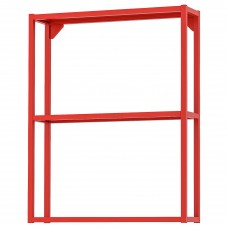 Корпус шкафа с полками IKEA ENHET красно-оранжевый 60x15x75 см (304.740.21)