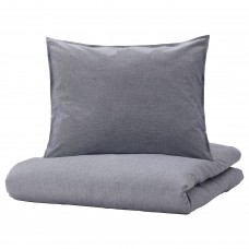 Комплект постельного белья IKEA KOPPARBLAD темно-синий 150x200/50x60 см (304.836.76)