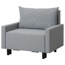 Кресло с подставкой для ног IKEA ORRVIKEN серый 80x200 см (304.920.63)