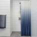 Штора для ванной IKEA NYCKELN белый темно-синий 180x200 см (304.938.64)