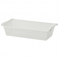Сітчастий кошик із напрямною рейкою IKEA KOMPLEMENT білий 75x35 см (390.109.89)