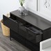 Комбинация шкафов и стелажей IKEA BESTA черно-коричневый 120x40x74 см (391.952.71)