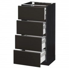 Підлогова кухонна шафа IKEA METOD / MAXIMERA чорний антрацит 40x37 см (392.124.97)