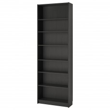 Стеллаж для книг IKEA BILLY черно-коричневый 80x28x237 см (392.177.44)